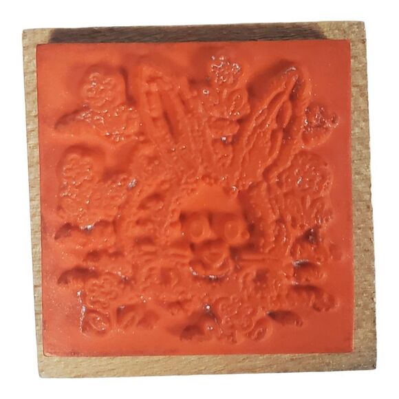 Sanrio Bunny Rabbit Long Ears Rubber Stamp Wood Mounted 1992 Rare Japan OX-F02 - Picture 2 of 5